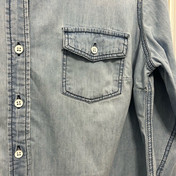 Torrid Light Denim Button Up - Picture 5 of 6